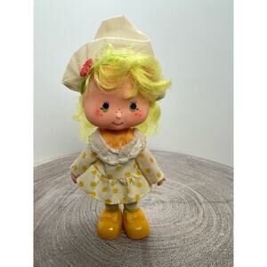 Vintage Strawberry Shortcake Doll Lemon Meringue with Outfit and Shoes 1980s
